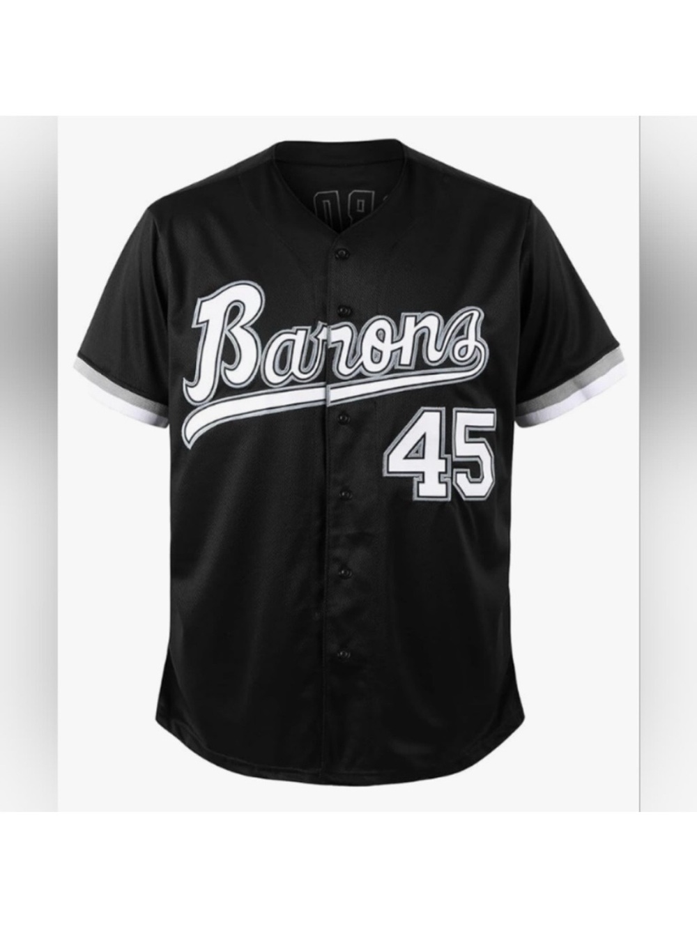 Michael Jordan Birmingham Barons Black Baseball Jersey #45 / White Sox / NEW
